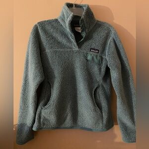Patagonia Women’s Pullover Retool Teal Size Small. Half Snap